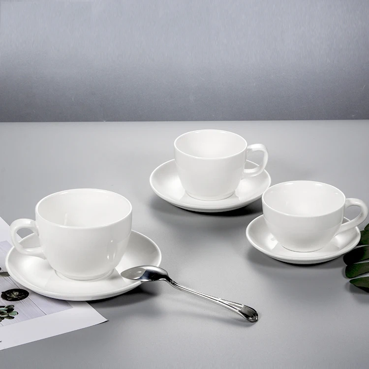 

manufacturer fine white restaurant ceramic porcelain espresso cup and saucer