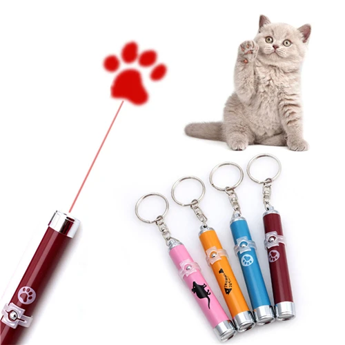

Hot Sales Wholesale Pet Toys Cat Laser Toys Custom LOGO Funny Pet LED Cat Pointer Pen Cat Laser Toy, Silver /pink/blue/yellow/red