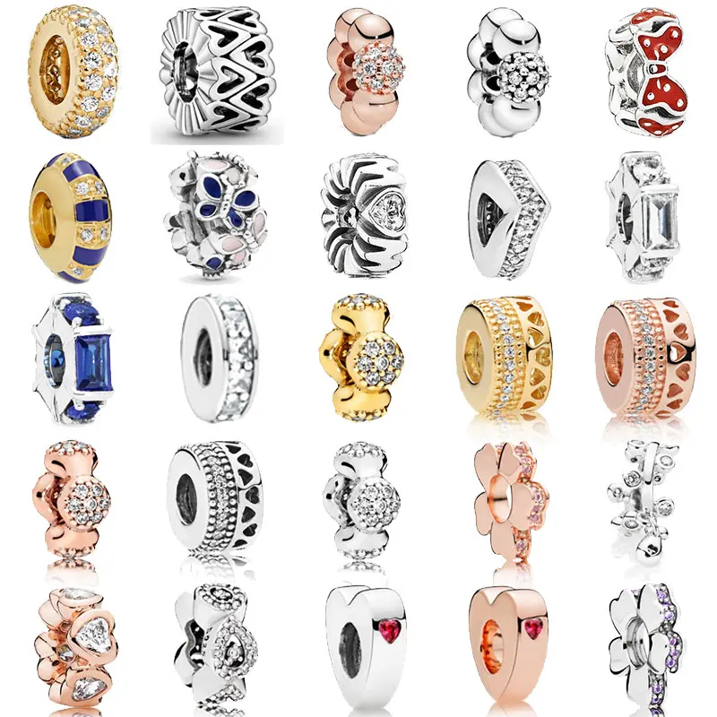 

New Jewelry S925 Sterling Silver Small Jewelry High Quality DIY Bracelet Original Pendant Jewelry Clips, Colors