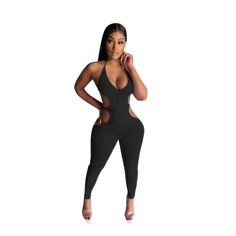 

2021 women's Jumpsuit Long Pants Jumpsuits Lady Casual Jumpsuit, Pink