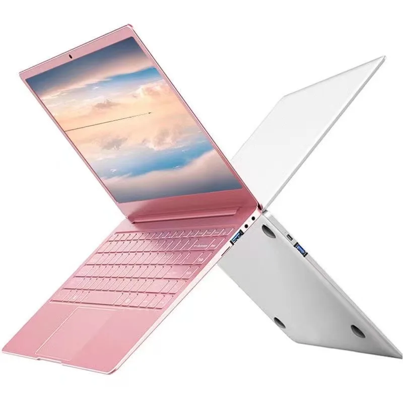 

Wholesale 14inch Children Student Education Laptop Cheap Price Quad Core Portable Laptop Computer For Office Business, Rose gold, silver color are available