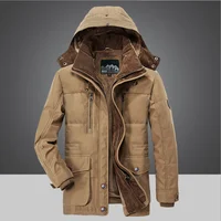 

Winter Thick Padded Parka Men Jacket Coat Snow Windbreaker Overcoat Jackets