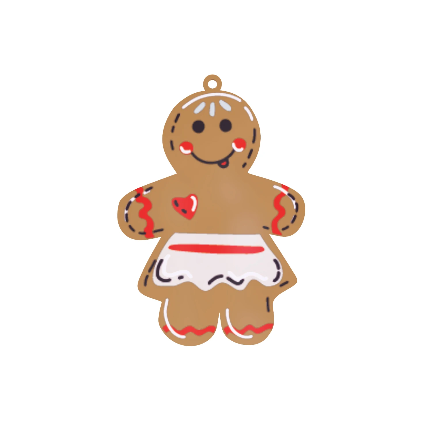 

Christmas Tree Hanging Pendant Xmas acrylic Ornament Cute Funny Kid Gift Gingerbread Man decoration