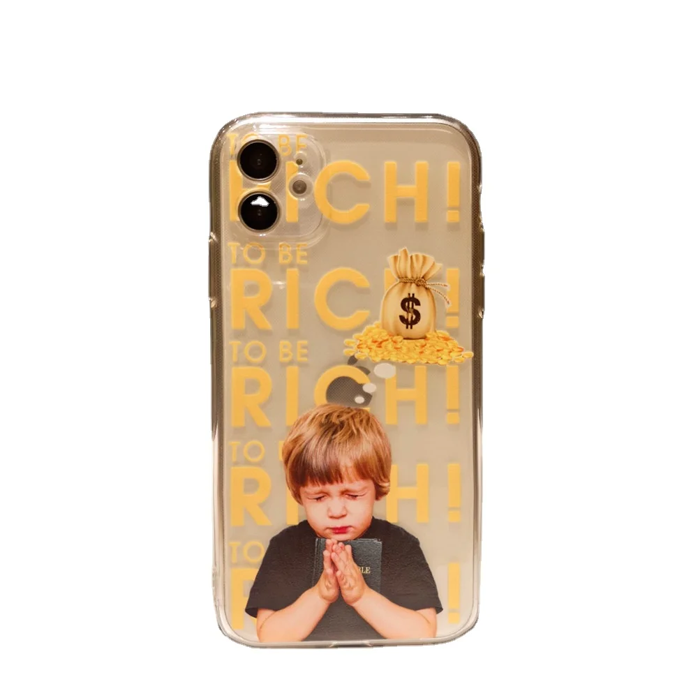 

Factory price customized printer transparent phone case covers for 11 plus