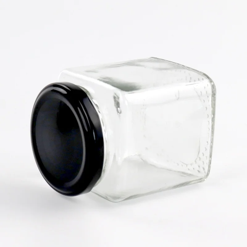 

Hot Sale Delicate Design Glass Spice Jars, Customized color accept