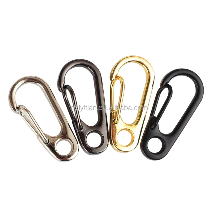 EDC Stainless Steel Carabiner Key Chain Clip Hook Buckle Keychain-Outdoor Hiking 