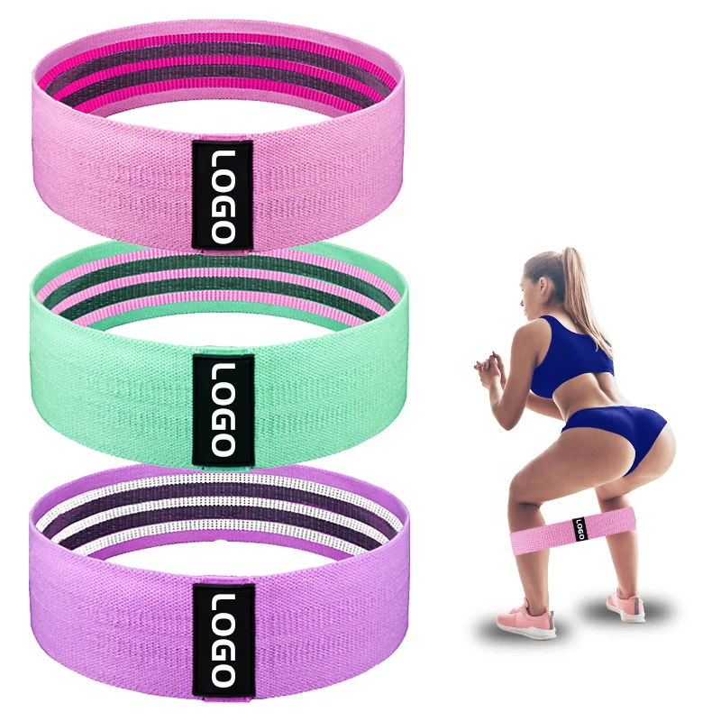 

GEDENG Hot Sale Factory Price Wholesale Customize Rubber Logo Nude Color Fitness Hip Resistance Booty Band For Yoga Fitness, Customized color