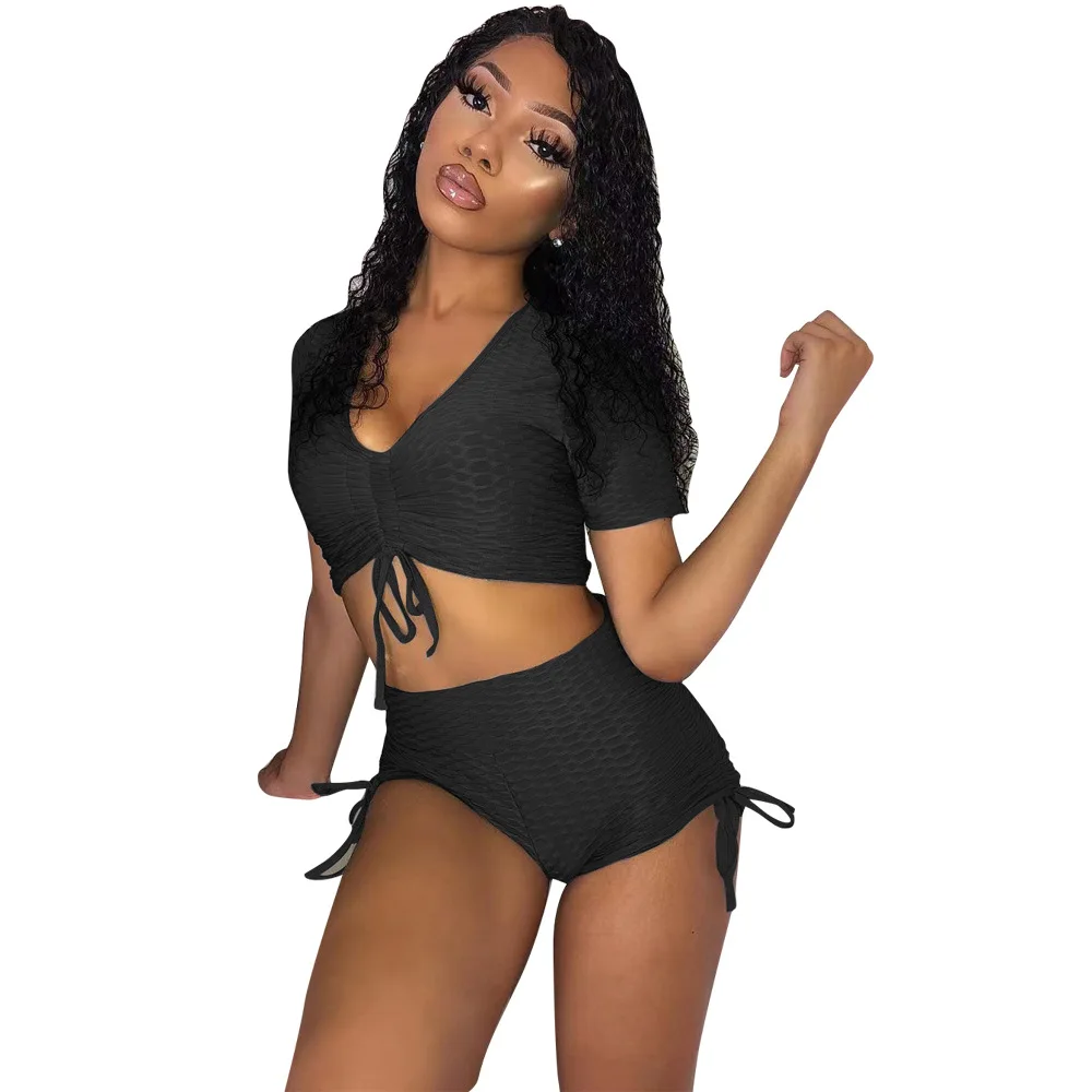 

DY Popular Wholesale Summer Sexy 2 Piece Set Leisure Women Beach Wear 2021 Two Piece Set Women Clothing