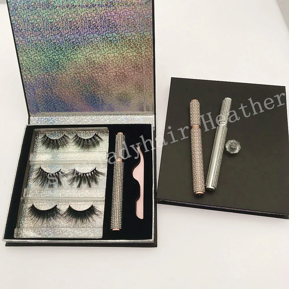 

Free sample Private Label Eyelash Packaging Box Case Custom 6D 7D Mink Lash 100% Mink Eyelashes Vendor, Natural color
