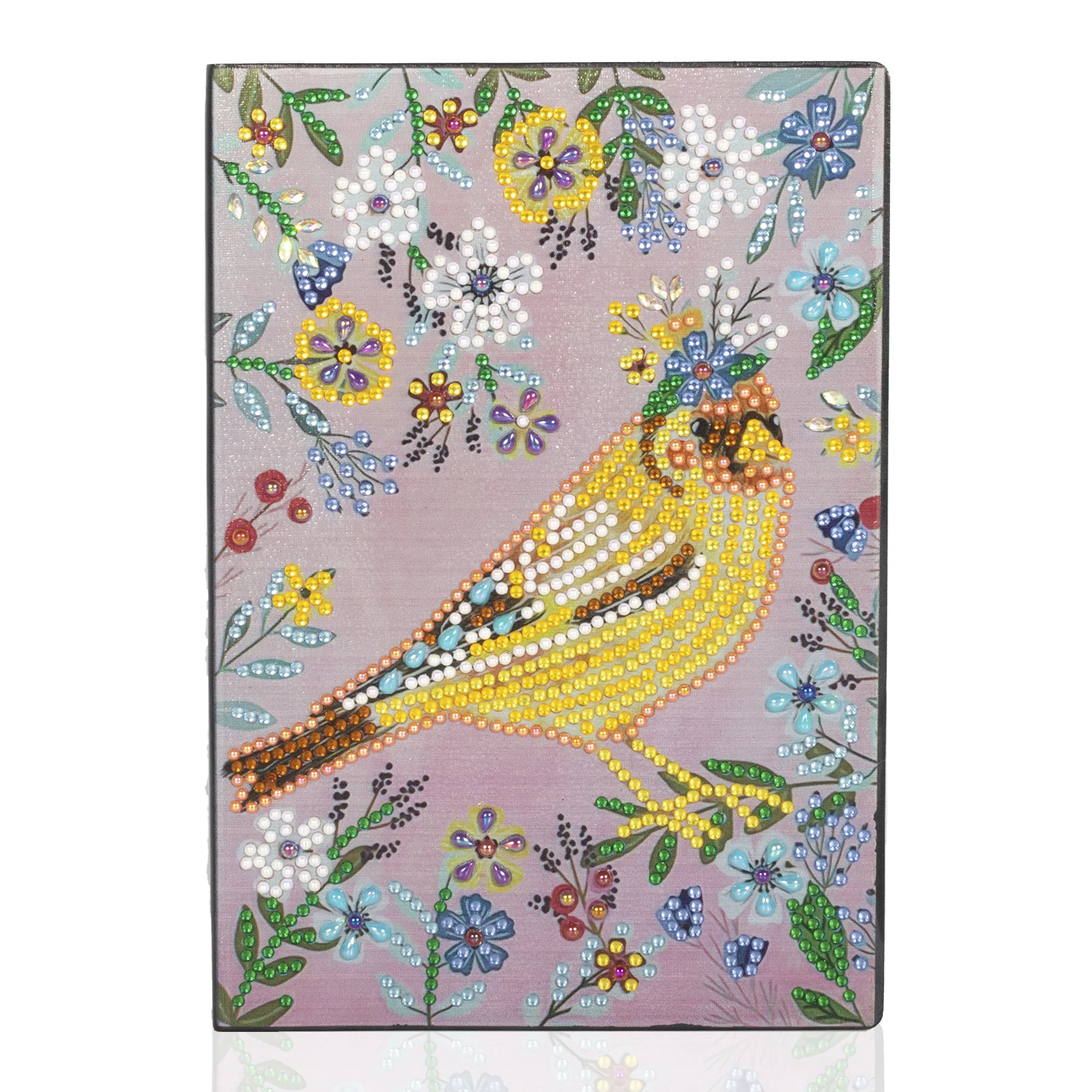 

Shiny Rhinestones Diamond Painting Embroidery Written Book Diy Special Shaped Diamond Notebook With Birds Flowers Cover Picture