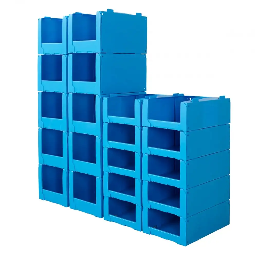 Stackable Correx Corflute Warehouse Picking Bins Corrugated Plastic