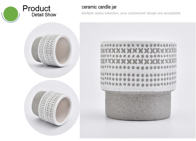 candle ceramic jar