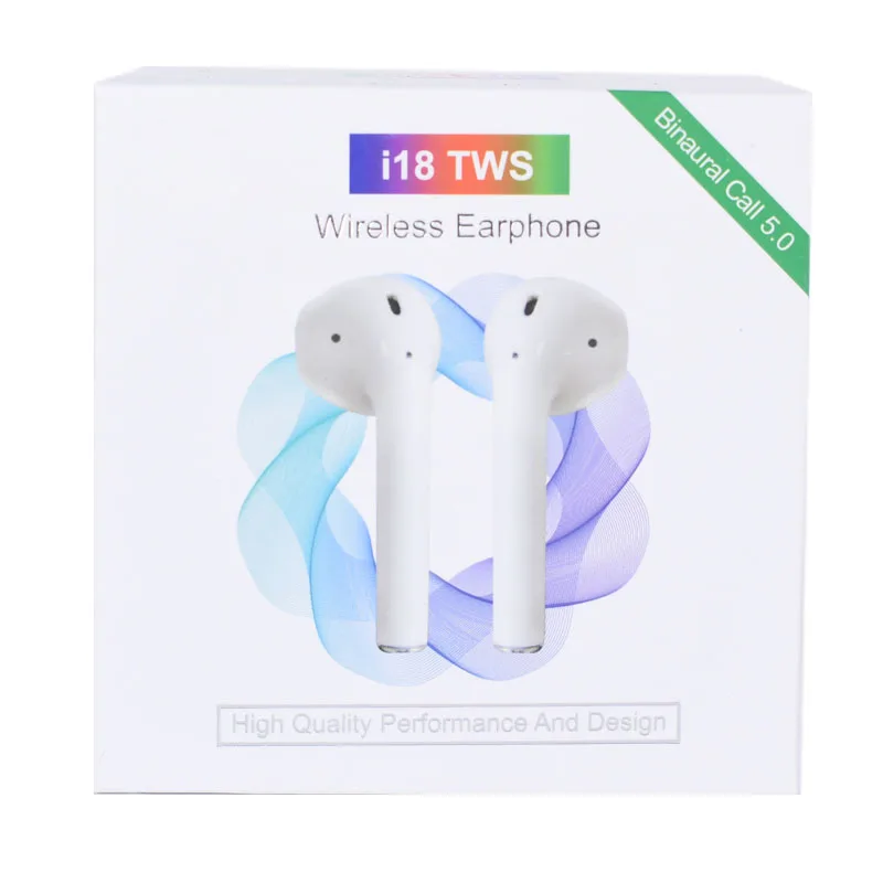 

Newest Wireless Stereo headphones i18 Magnetic Charging Box 5.0 BT Headset Earbuds TWS Wireless Headphones