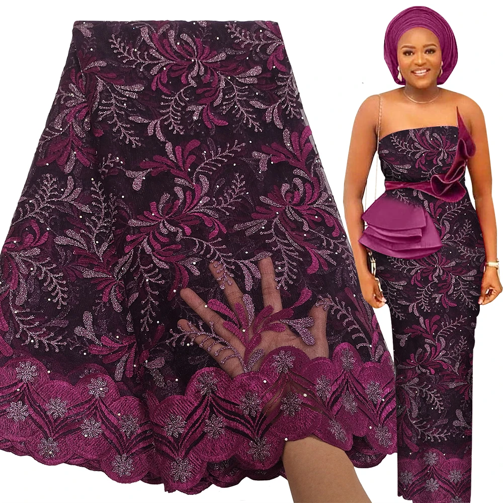 

Bestway beaded french tulle lace african french lace fabric, Multi-color