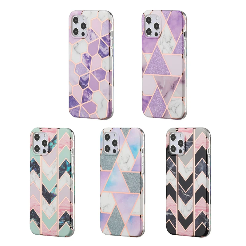 

Girls Women Luxury Marble Phone Case For iPhone 12 Pro Max Thick High Quality IMD Glossy Marble Case For iPhone 11 Pro XS Max XR