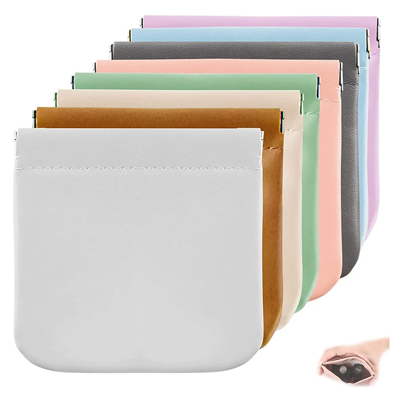 

Custom Logo Small Lambskin Lip Gloss Bags Pu Perfume Bottle Pouches With Self-closing