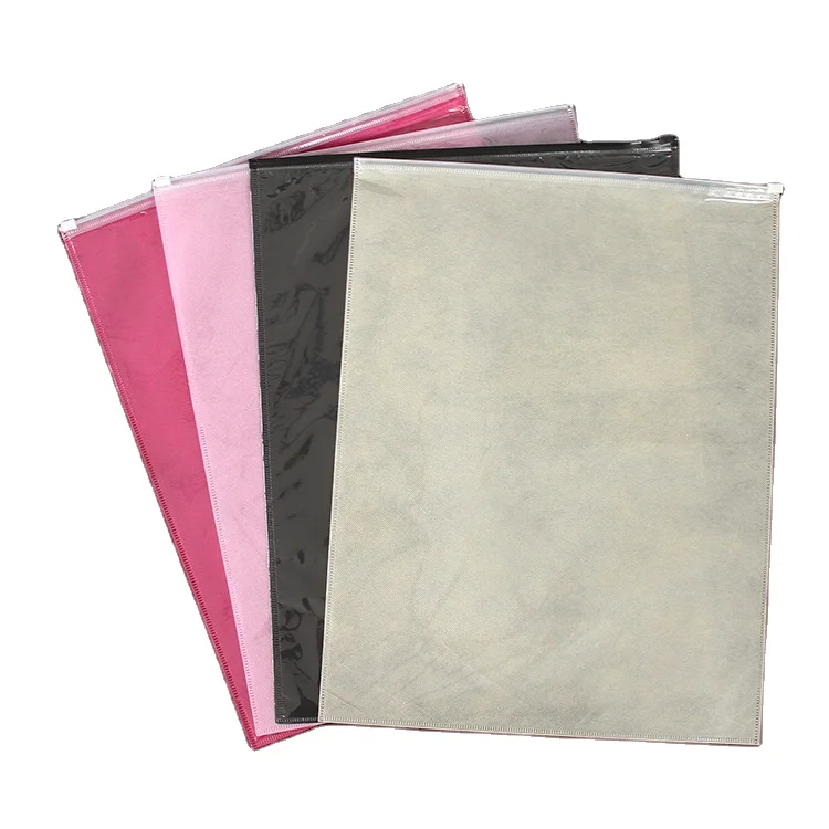 

Wholesale cloth pouches with custom printed logo non woven packaging zip lock clothes storage bag, Customized color
