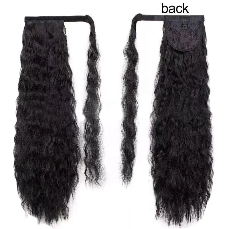 

Best Selling Cheap 24 Inch Length Kinky Straight Human Hair Ponytail Wigs