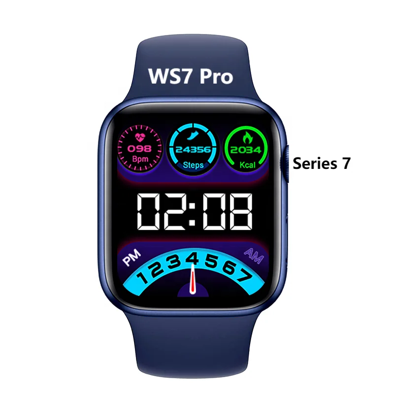 

2022 New arrivals series 7 smartwatch ws7 pro 1.75 inch full touch screen fitness tracker smart watch ws7pro