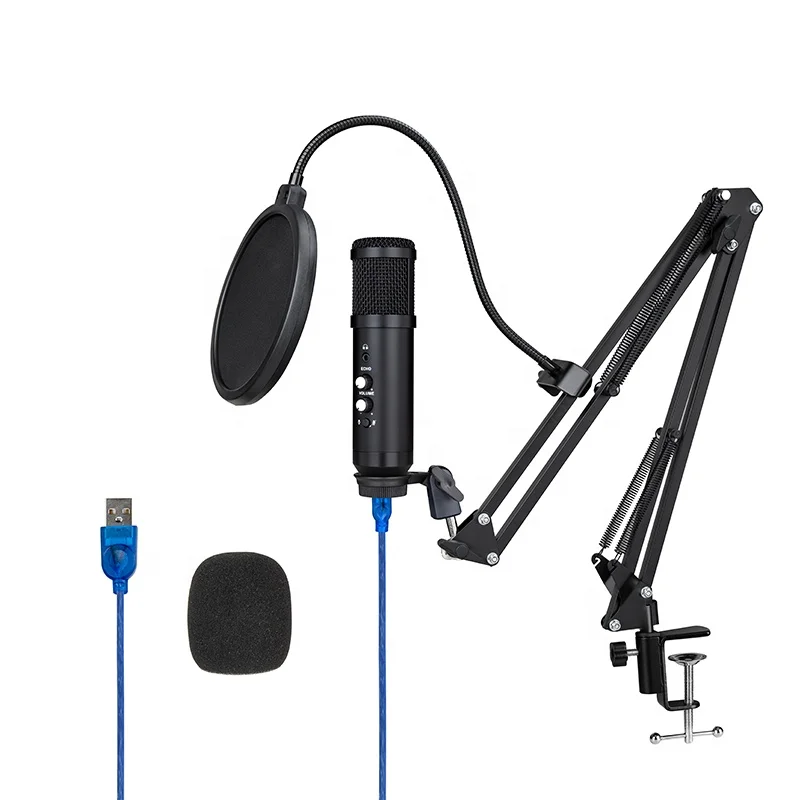 

Lane pro video youtube streaming vocal conference gaming podcast recording professional usb karaoke studio condenser microphone
