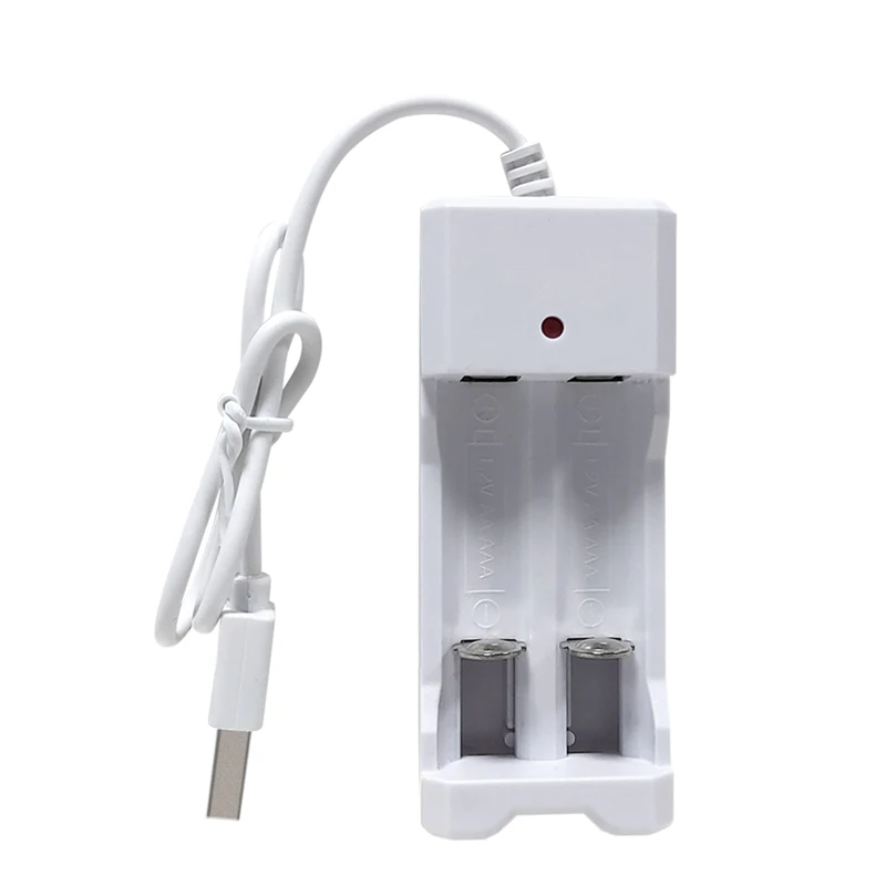 

Free shipping universal 2-slot independent charging channels 1.2V Ni-MH Ni-CD AA AAA adapter battery USB quick Charger, White
