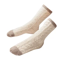 

New hot winter half velvet twist socks coral velvet women sleep socks thickening ladies middle tube floor socks