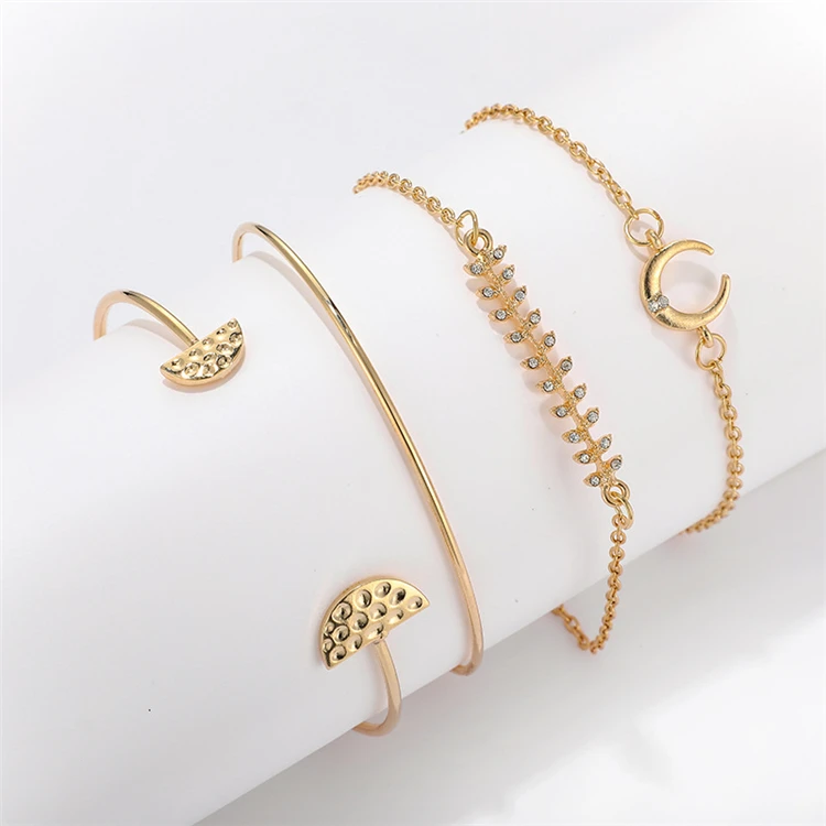 

2019 Hot sell alloy string wrist band ears of wheat chain opener angle bracelet