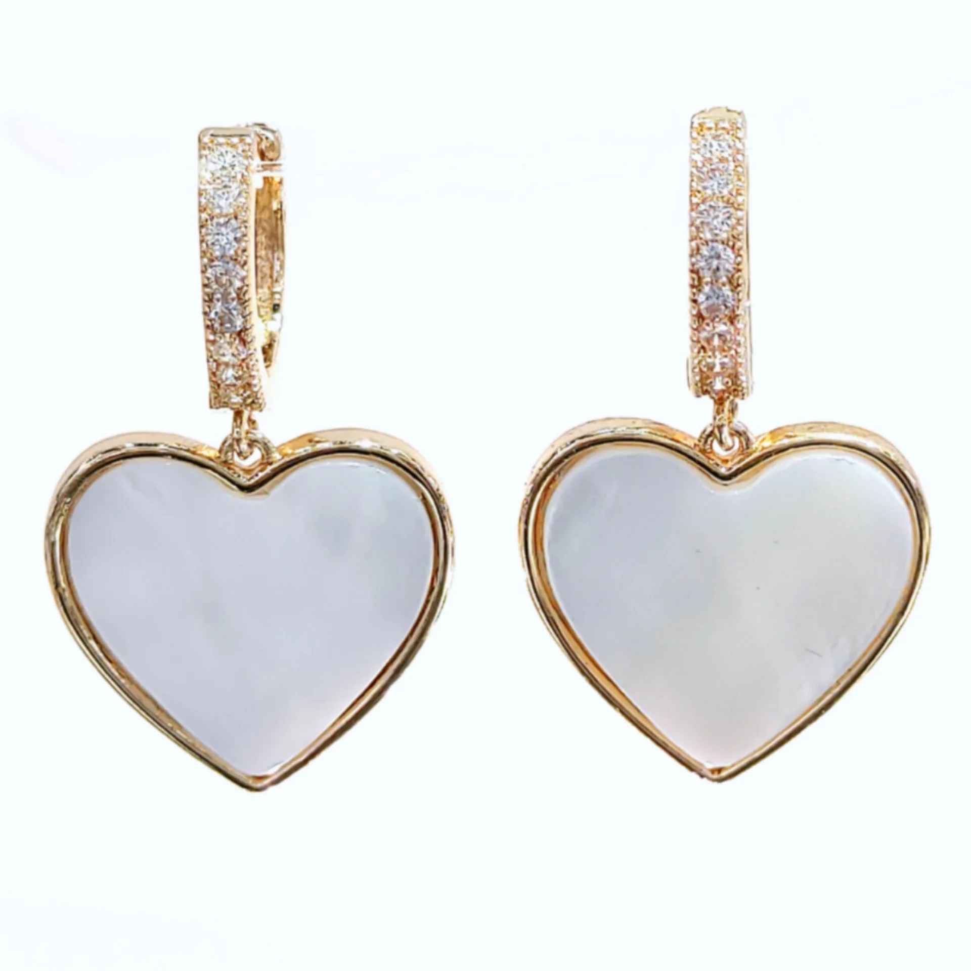 

Fashion Jewelry 2020 Korean 18K Gold Plated Huggie Earrings Women Heart Earrings Hoop Jewelry Earrings, Gold;silver