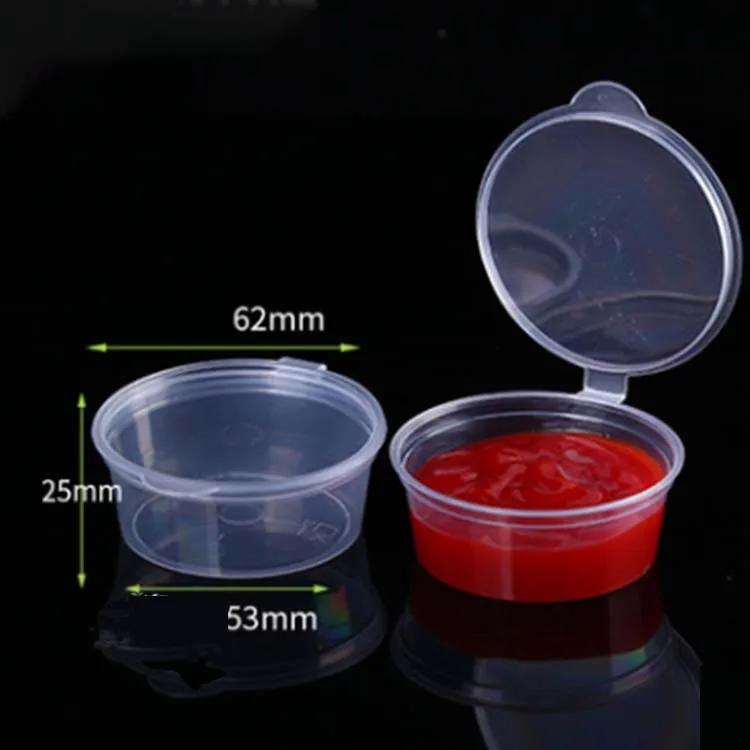Wholesale Clear Round Pp Disposable Sauce Cup Plastic Cups Dipping