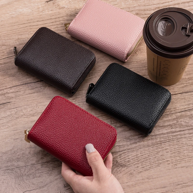 

Factory fashion solid color vintage famous brand designer PU leather short ladies wallet ladies