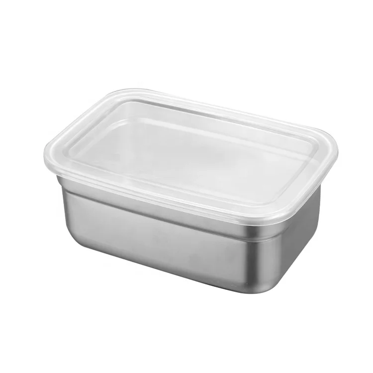 

Dishwasher-safe container food packaging portable lunch box with PVC lid