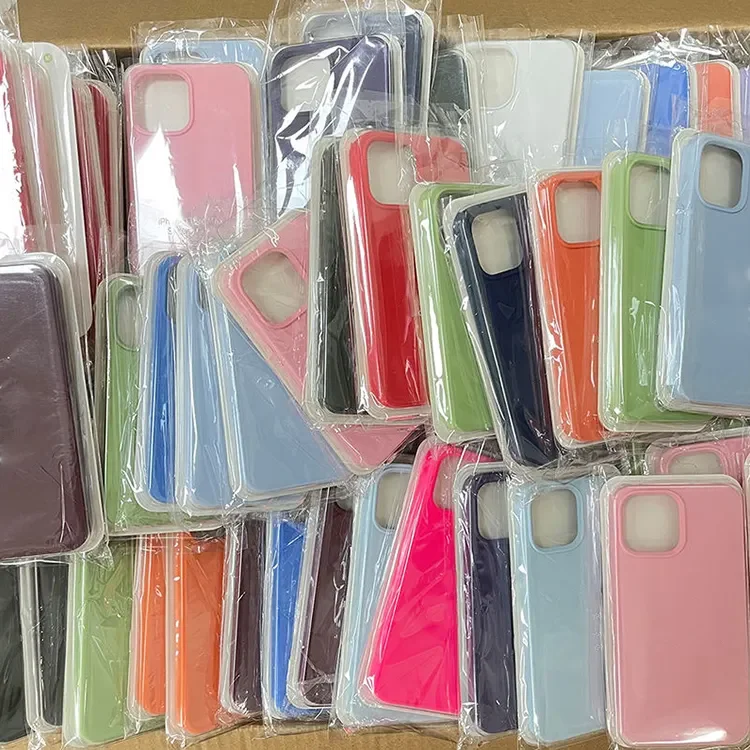 

High Quality Same Original Liquid Silicone Cover With Logo Cell Phone Case For Iphone X Xr Xs 11 12 13 14 15 Pro Max