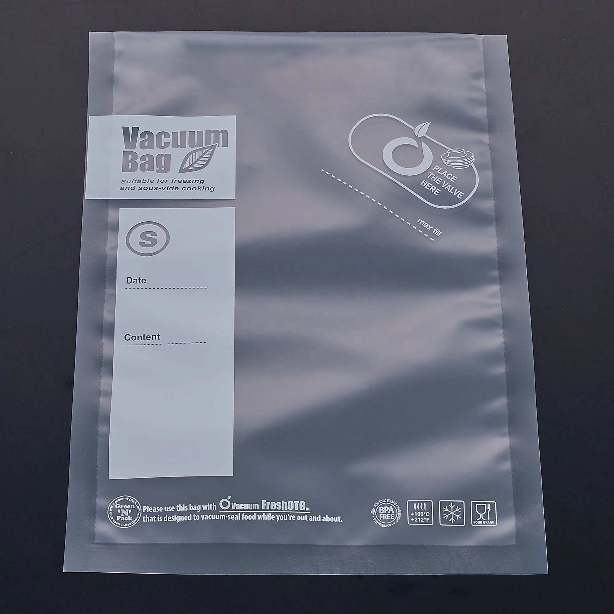 Food Grade Vacuum Bag Meal Storage Bag Custom Print Nylon Bags 200mm X