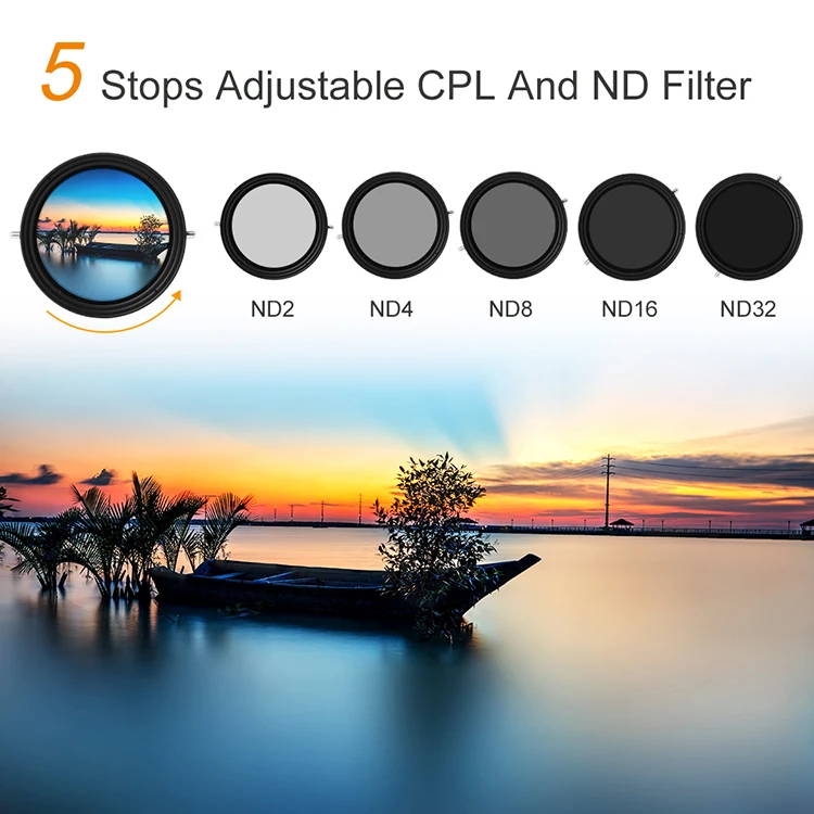 Cpl+nd2-32 67mm Filter+cpl Circular Polarizer Filter 2 In 1 Function ...