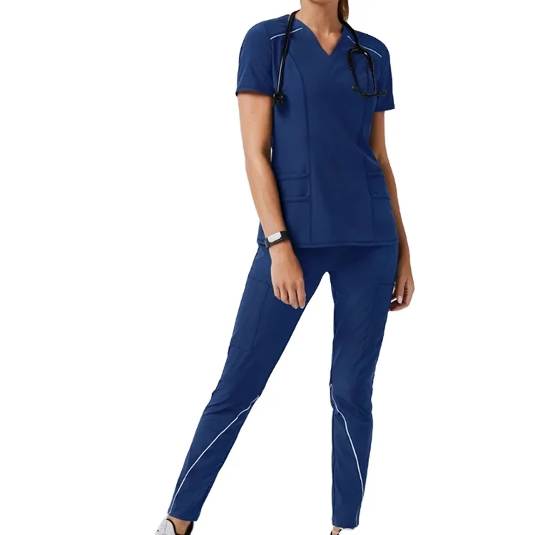 

2021 New Fashion tall size nuse scrub sets uniform, Customized