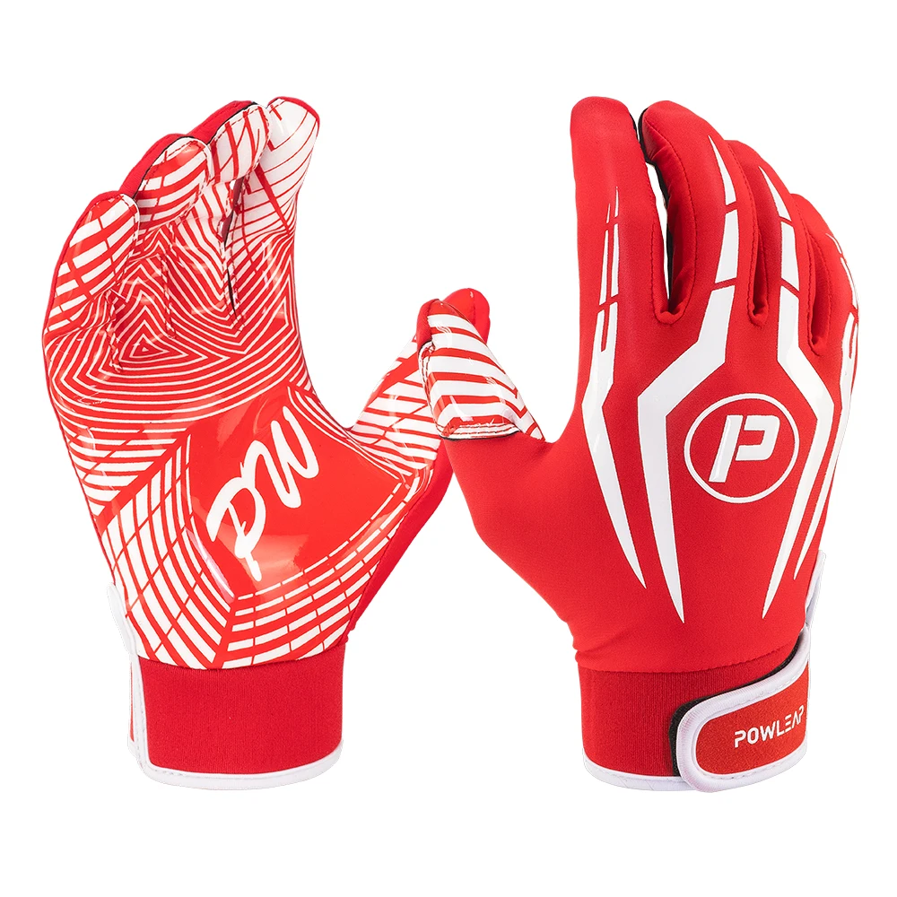 

2022 New Arrival Custom Design Grip Football Receiver Gloves Adult Kids Outdoor American Football Gloves Supplier