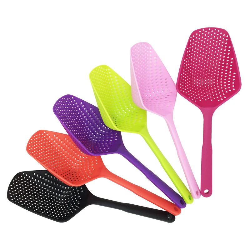 

Plastic Drain Shovel Strainers Water Leaking Shovel Ice Shovel Fishing Fence Colanders Kitchen Accessories Gadgets Wholesale, 8 colors