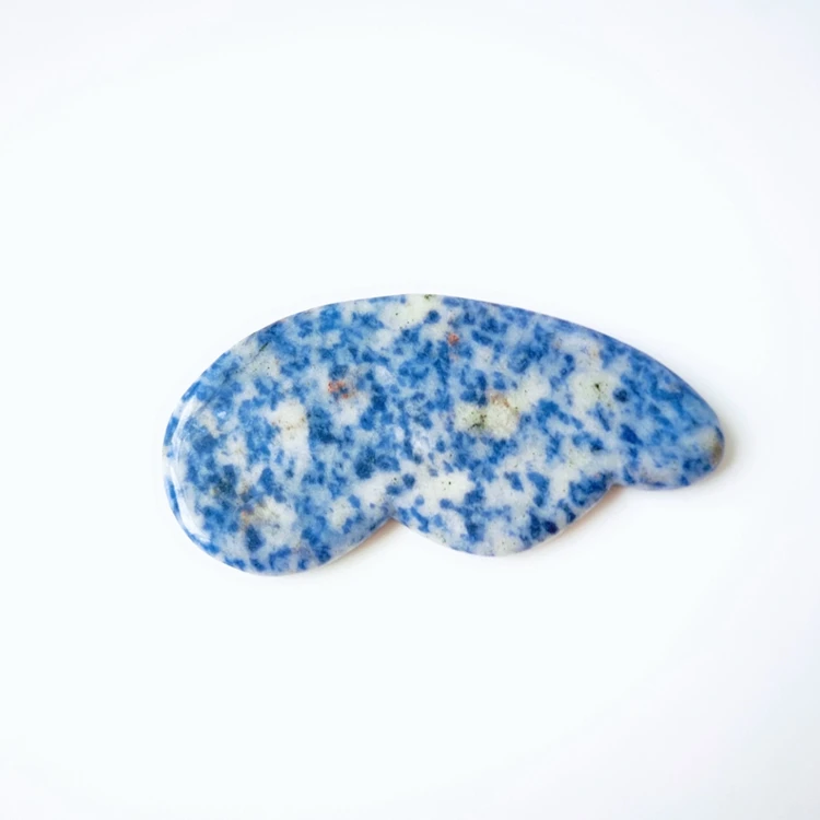 

2020 hot selling new gua sha board, Blue Spot body massager stone rose jade guasha