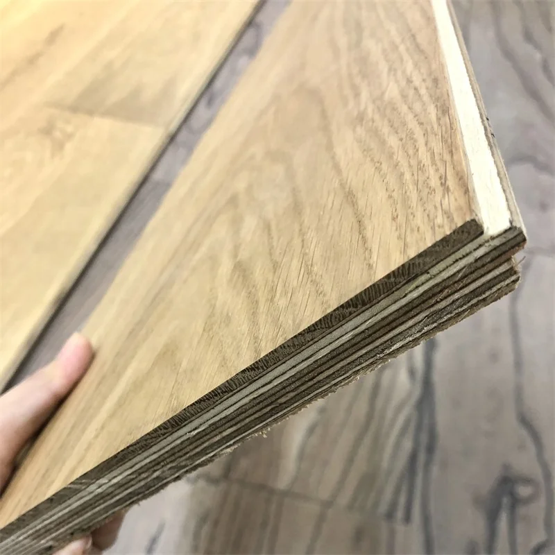 
hot sell 15mm wide plank white oak manufacturers Multilayer engineered wood floor 