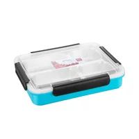 

4-5 compartment food storage containers SUS304 lunch box easy handle with plastic lid lunch box
