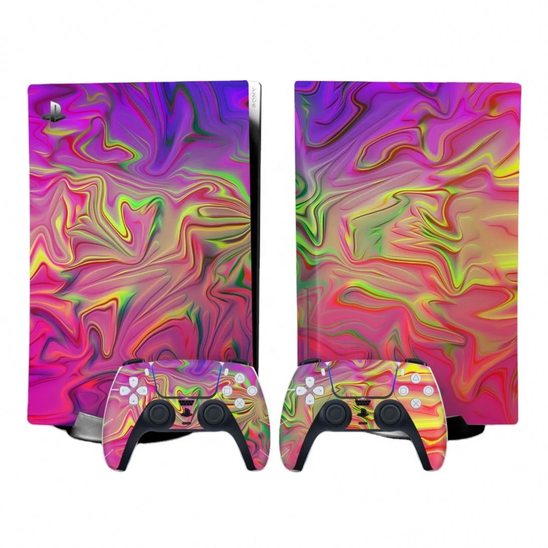 

For Ps5 Vinyl Skin Sony Playstation 5 Console Cover Sticker And 2 Controller Gamepad