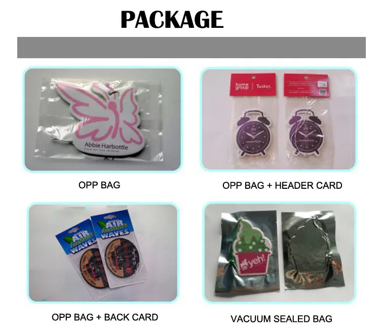 
Cheap Promotional Custom Paper Car Air Freshener Hanging 