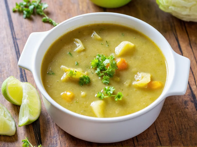 Vergleich verschiedener Fat-Burning-Suppen-Zutaten mit Nährwertangaben