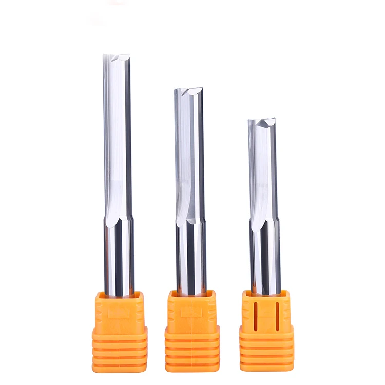 

DouRuy 3.175/4/6mm cnc carbide two straight shank flutes end mill router bits for mdf cnc bits