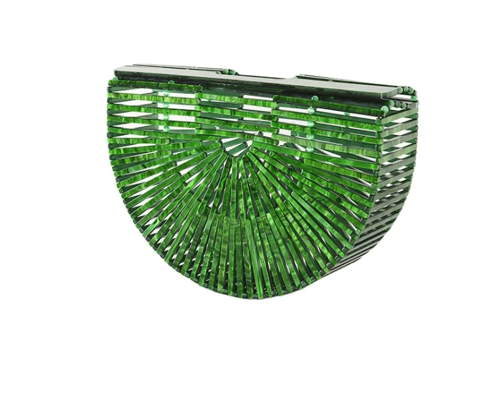 

new hollow bag rattan bag straw weave portable bamboo bag in Vietnam for female swagger leisure beach bamboo purse