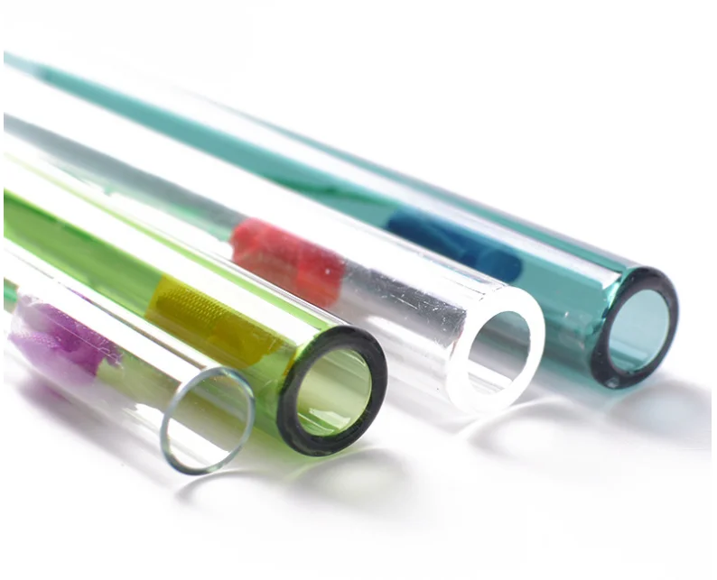 

2021 smoking glass tips straight tube juice straw 100mm LOVE ROSE glass cigarette holder glass tobacco pipe
