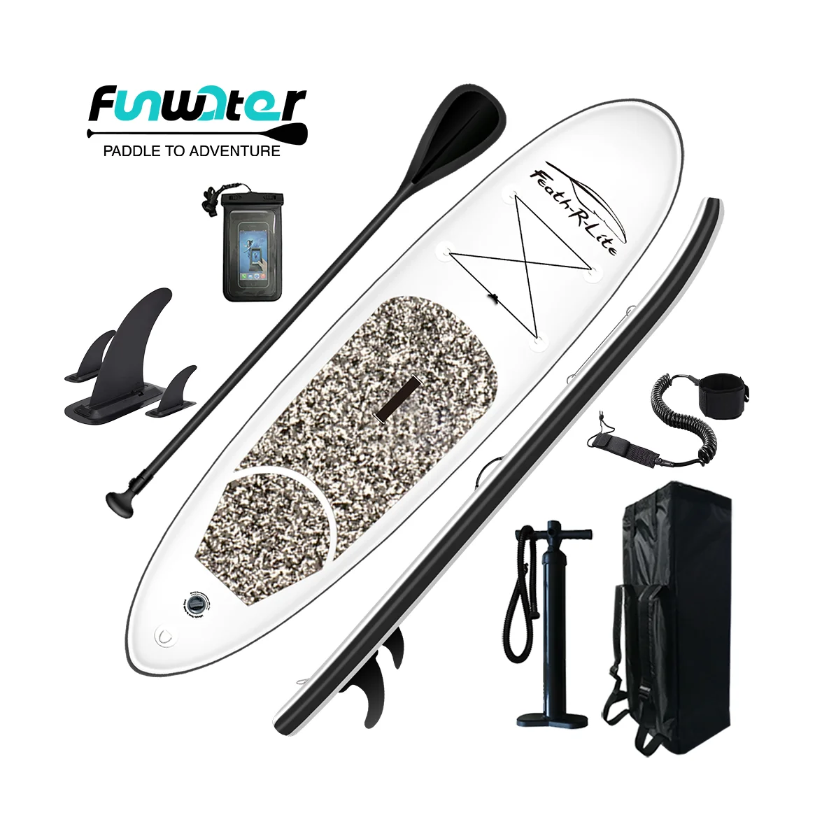 

FUNWATER SUP Drop shipping sup inflatable paddle board best quality board surf surfboard basic board for unisex