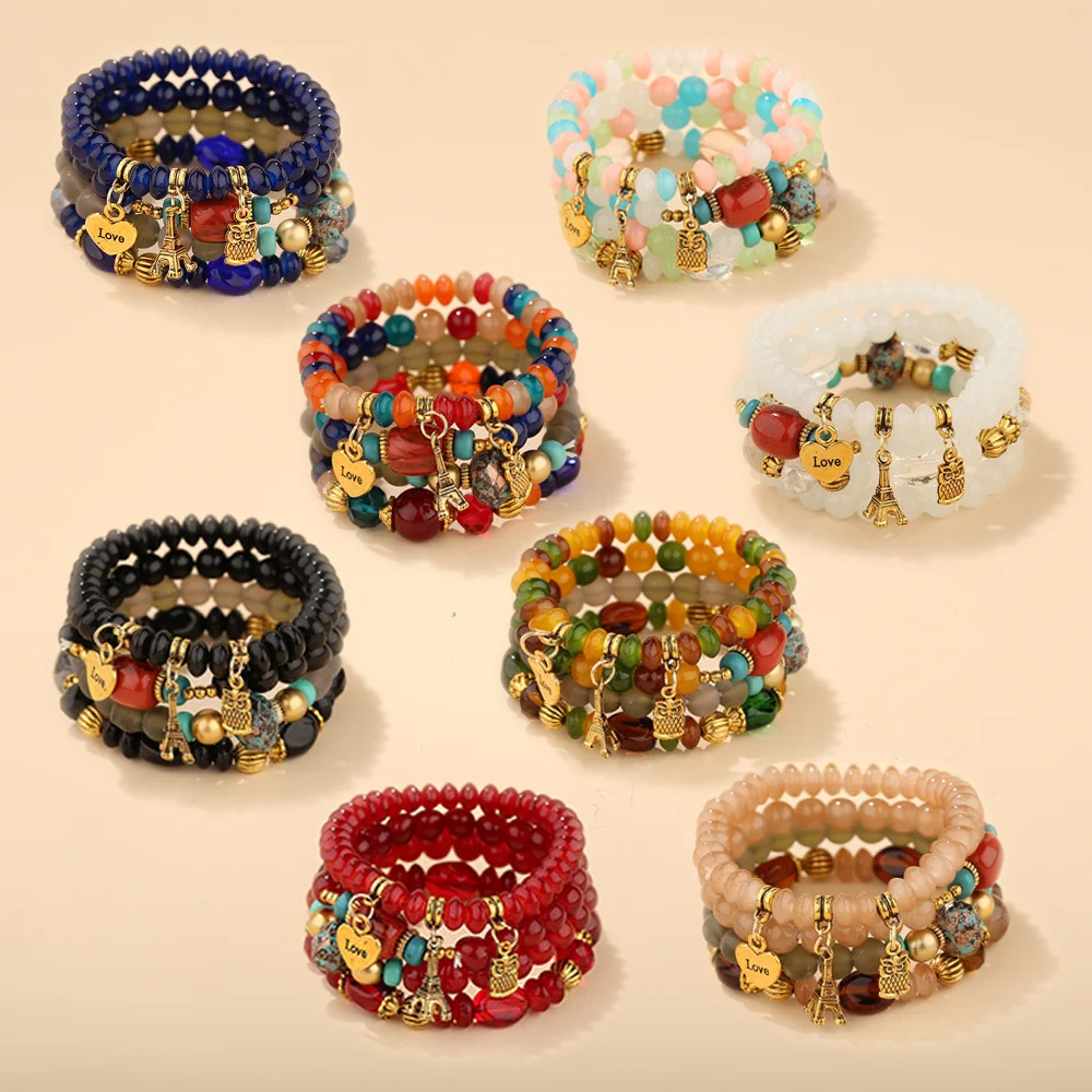 

Accept Small Order Handmade Bead Bracelet For Lady DIY Set Styles Wholesale Price Fashionable Bracelet Hot Sell Bohemian Jewelry