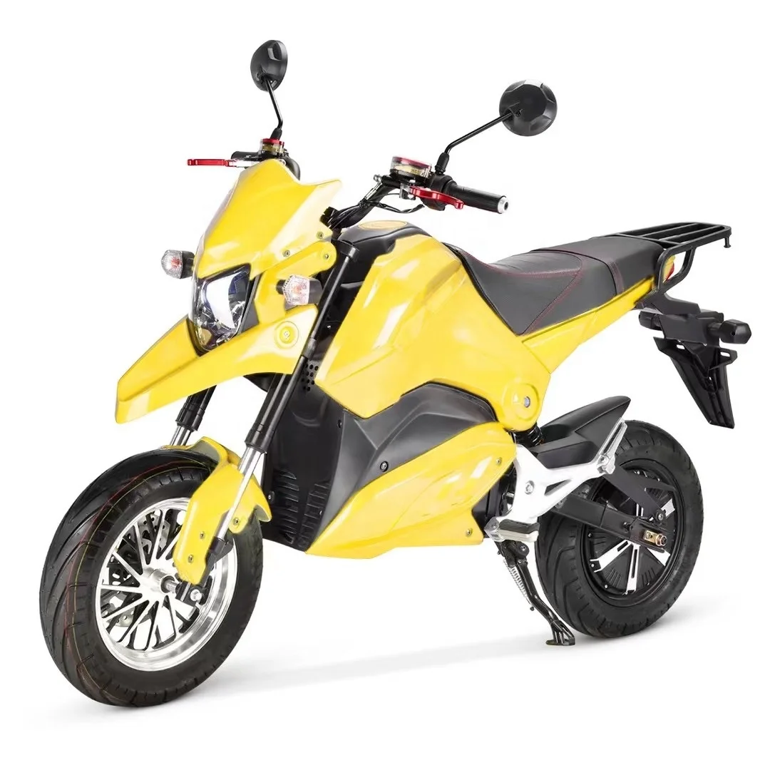 

China high performance 72v 2000W 12inch racing motorycl scooter electric motorcycles for adults