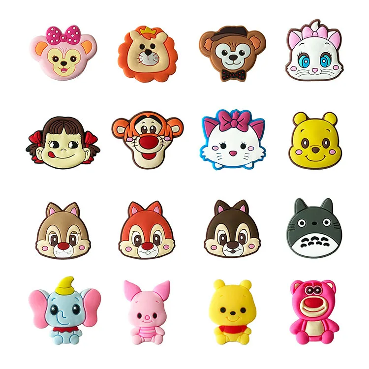 

kids cartoon classic animal charms custom PVC shoe lace decoration charms custom wholesale vendor 2022 new